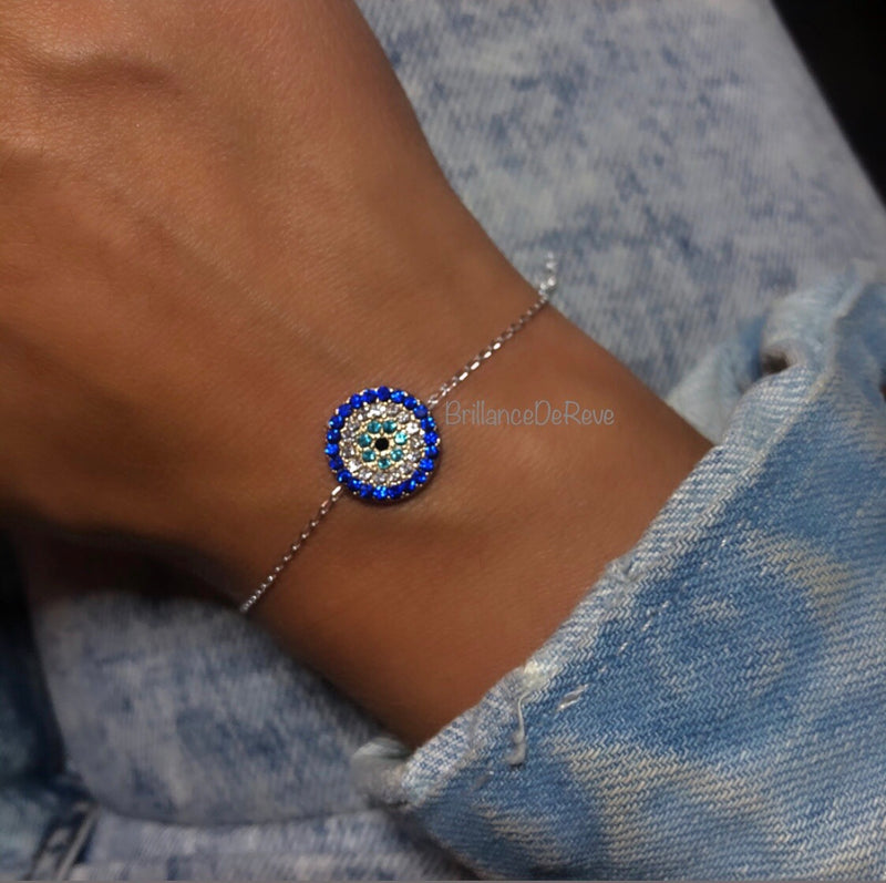 Bracelet perle bleu